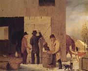 John Durand Settling the Bill oil painting